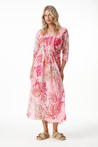 Oneseason - Oneseason Long Poppy Dress | Rose Paisley - Dress - Silvermaple Boutique 