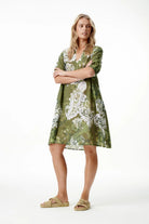 Oneseason - Oneseason Middy Grace Dress | Khaki Swirl - Dress - Silvermaple Boutique 
