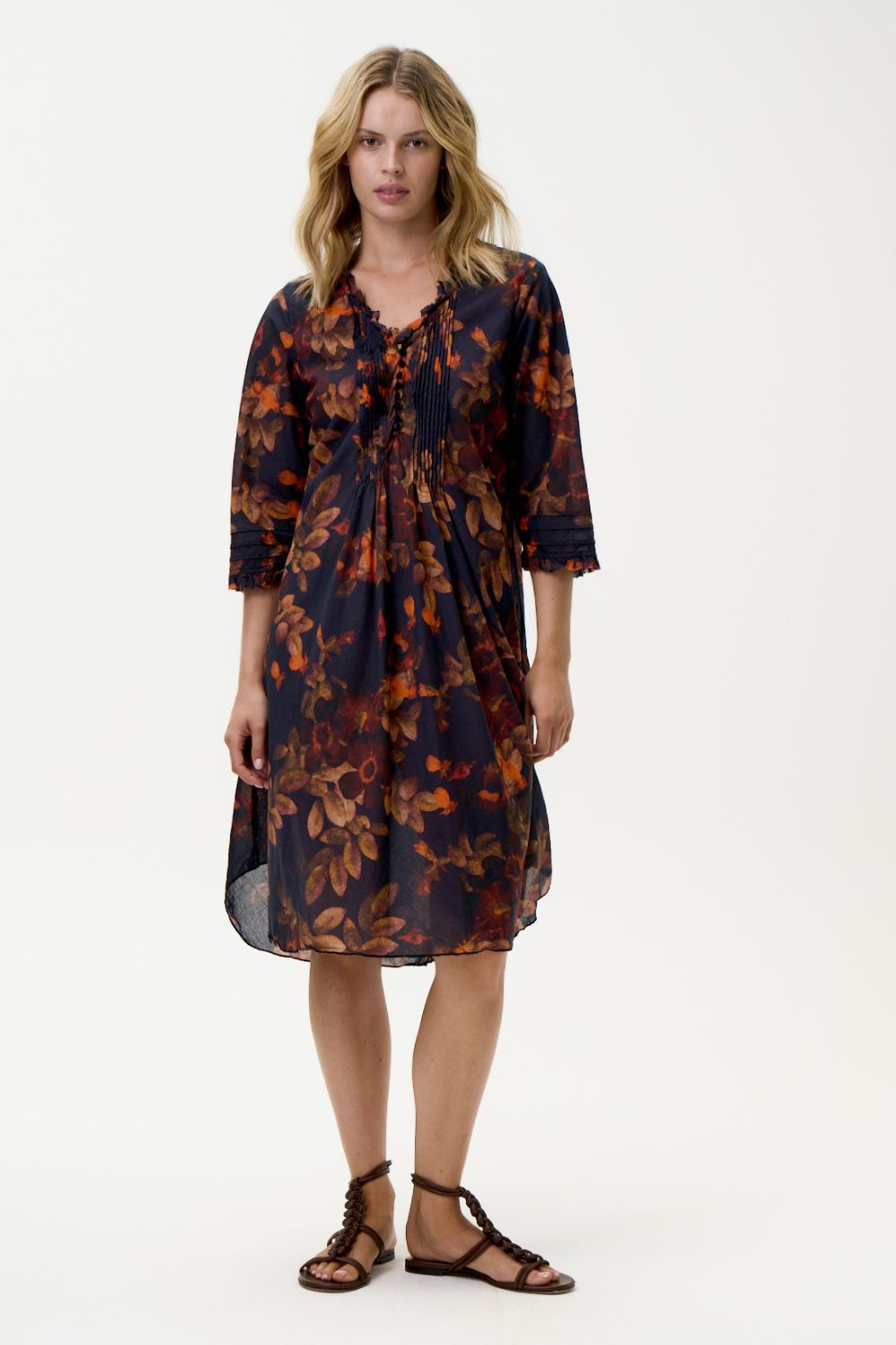 Oneseason - Oneseason Middy Poppy Dress | Panarea Navy - Dress - Silvermaple Boutique 