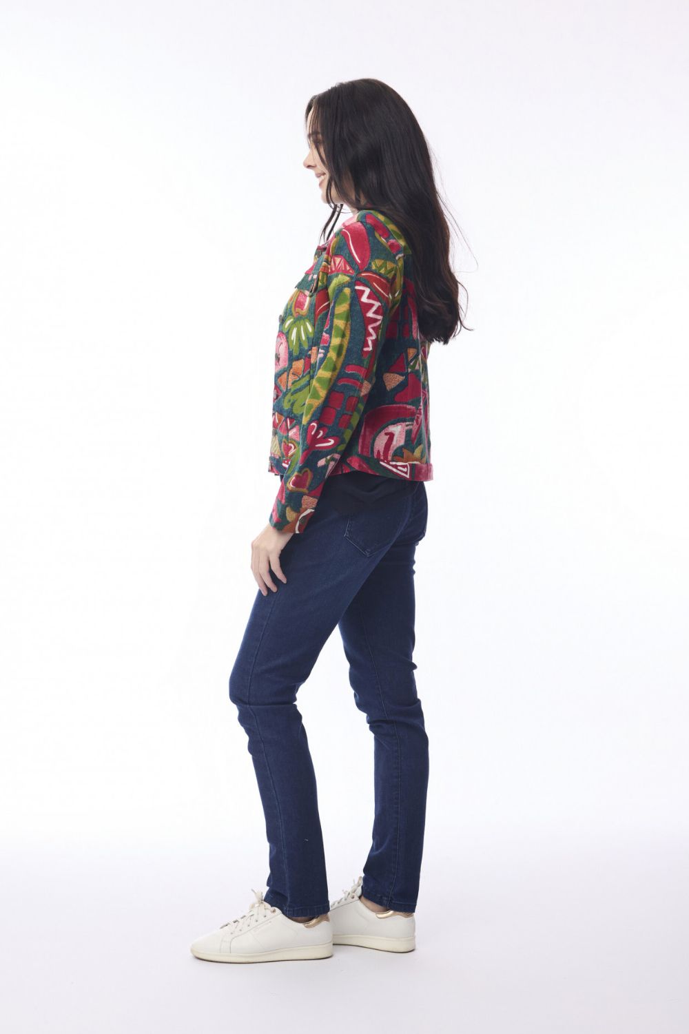Orientique - Biker Jacket | Tropical Fun - Jacket - Silvermaple Boutique 