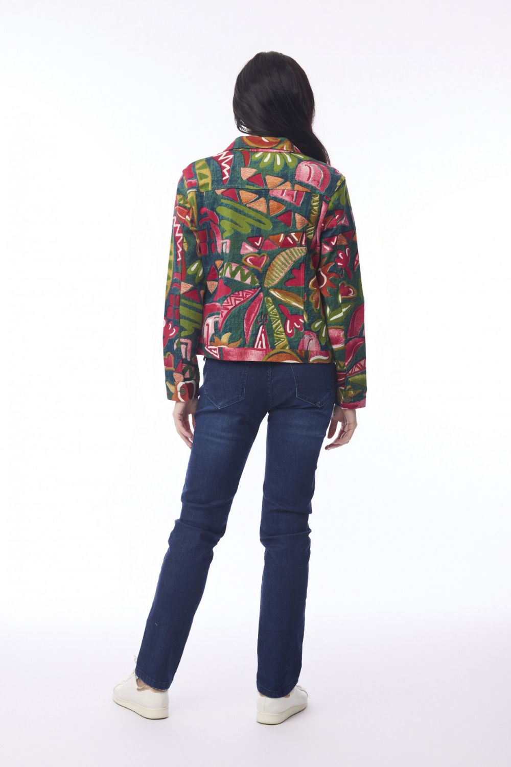 Orientique - Biker Jacket | Tropical Fun - Jacket - Silvermaple Boutique 