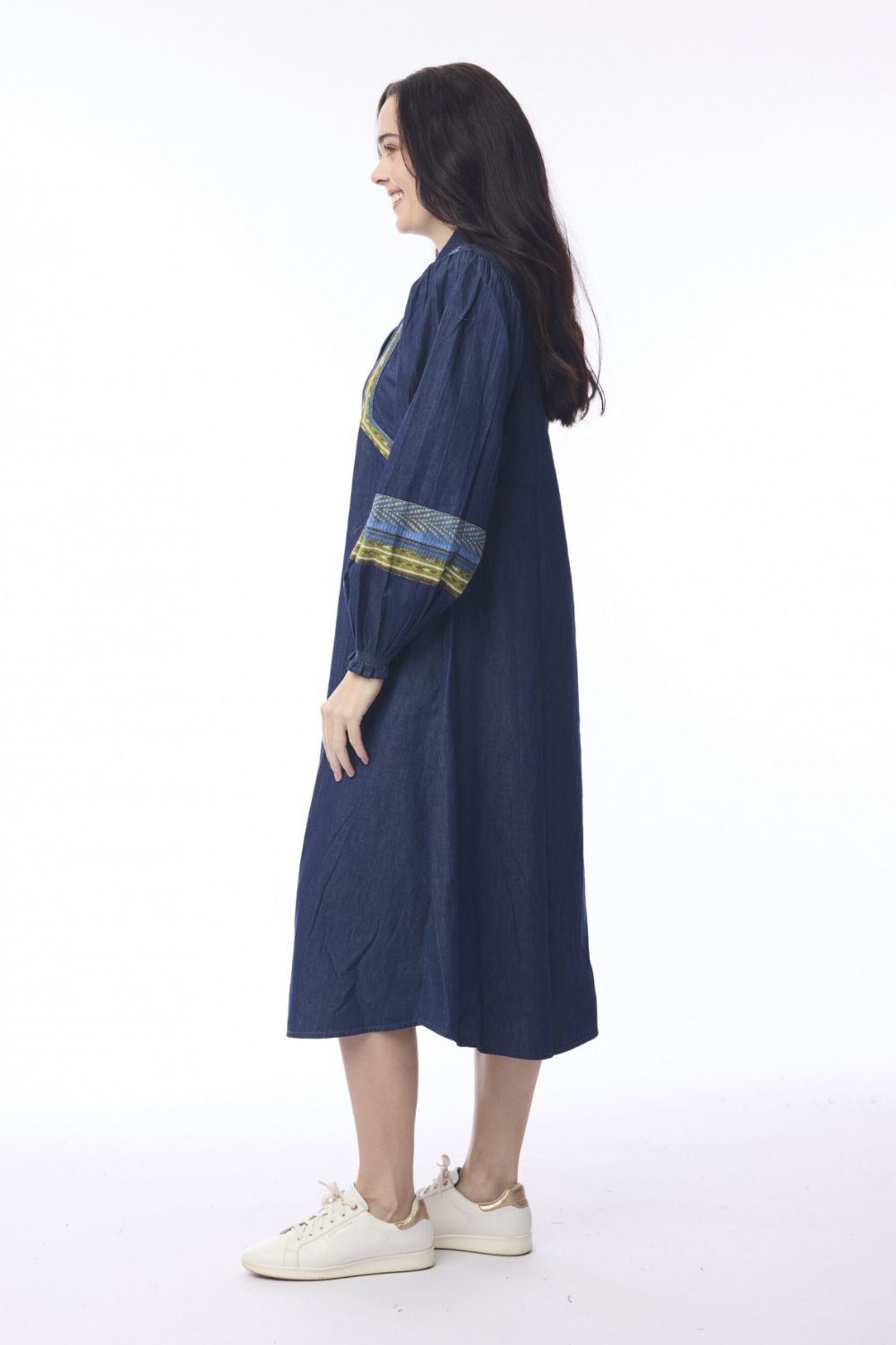 Orientique - Isfahan Dress | Denim - Dress - Silvermaple Boutique 