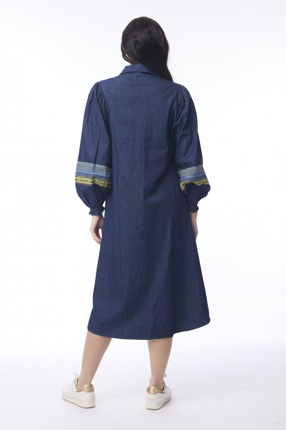 Orientique - Isfahan Dress | Denim - Dress - Silvermaple Boutique 