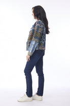Orientique - Isfahan Quilted Reversible Jacket | Denim - Jacket - Silvermaple Boutique 