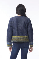 Orientique - Isfahan Quilted Reversible Jacket | Denim - Jacket - Silvermaple Boutique 