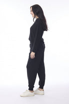 Orientique - Knit Travel Pant | Black - Pants - Silvermaple Boutique 