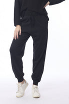 Orientique - Knit Travel Pant | Black - Pants - Silvermaple Boutique 