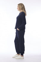 Orientique - Knit Travel Pant | Navy - Pants - Silvermaple Boutique 