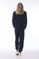 Orientique - Knit Travel Pant | Navy - Pants - Silvermaple Boutique 