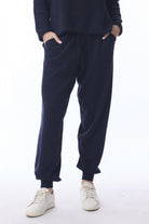 Orientique - Knit Travel Pant | Navy - Pants - Silvermaple Boutique 