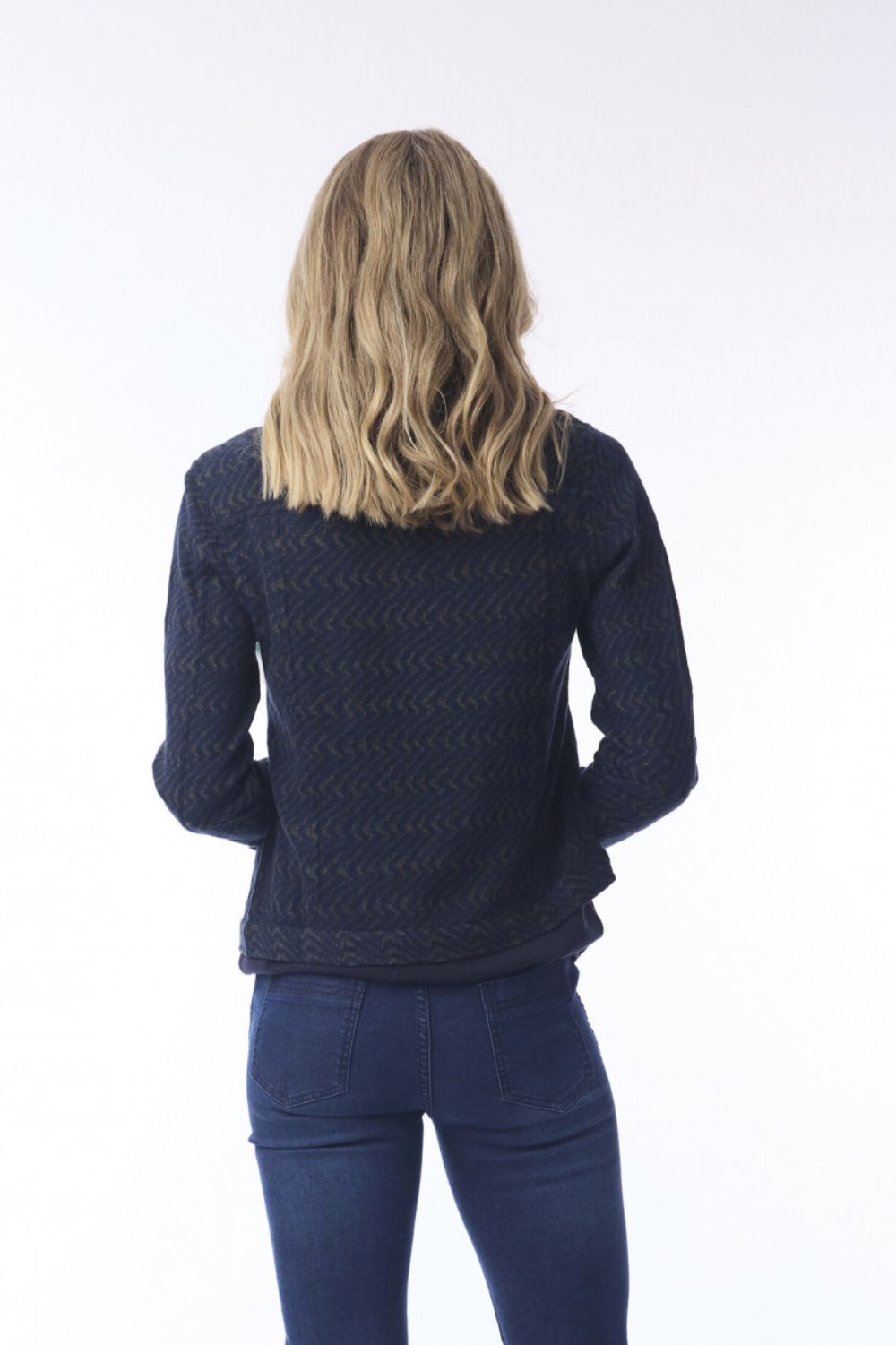 Orientique - Maluku Biker Jacket | Navy - Jacket - Silvermaple Boutique 