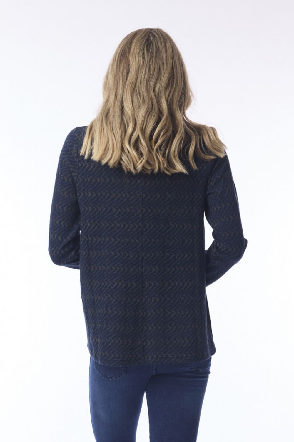 Orientique - Maluku Cowl Neck Top | Navy - Top - Silvermaple Boutique 