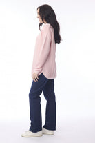 Orientique - Ribbed Knit Jumper | Blush Pink - Jumper - Silvermaple Boutique 