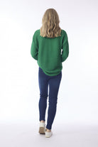 Orientique - Ribbed Knit Jumper | Green - Jumper - Silvermaple Boutique 