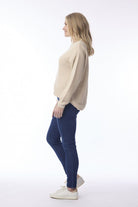Orientique - Ribbed Knit Jumper | Naural Melange - Jumper - Silvermaple Boutique 