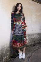 Orientique - Zapotec Bubble Dress | Print - Dress - Silvermaple Boutique 