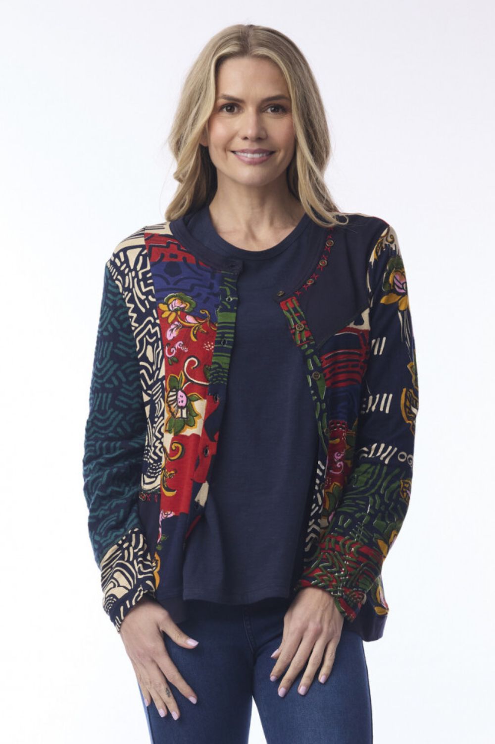 Orientique - Zapotec Cardigan | Print - Cardigan - Silvermaple Boutique 