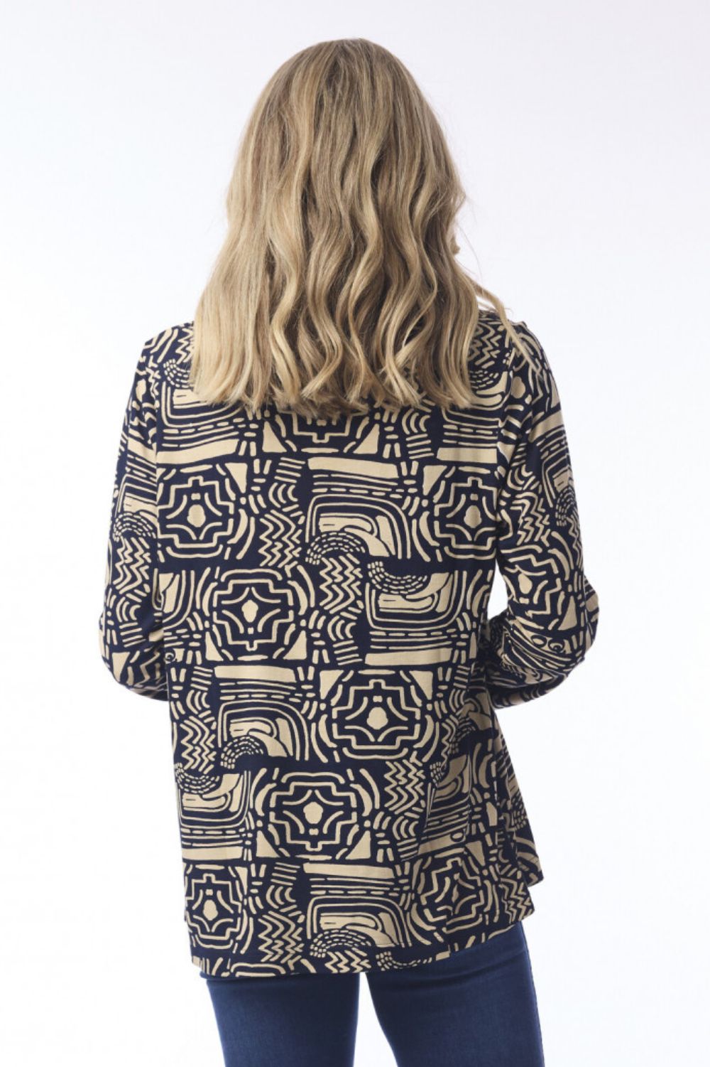Orientique - Zapotec Cowl Top | Abstract - Top - Silvermaple Boutique 
