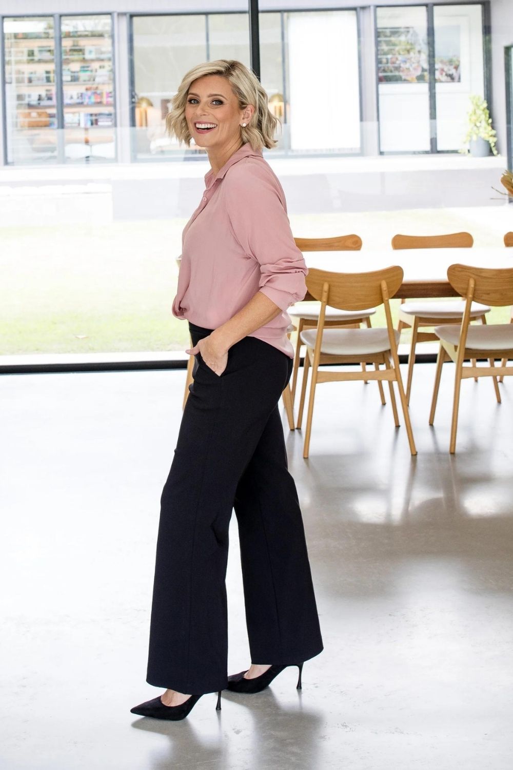 Philosophy - Arrow Full Length Pants | Black - Pants - Silvermaple Boutique 