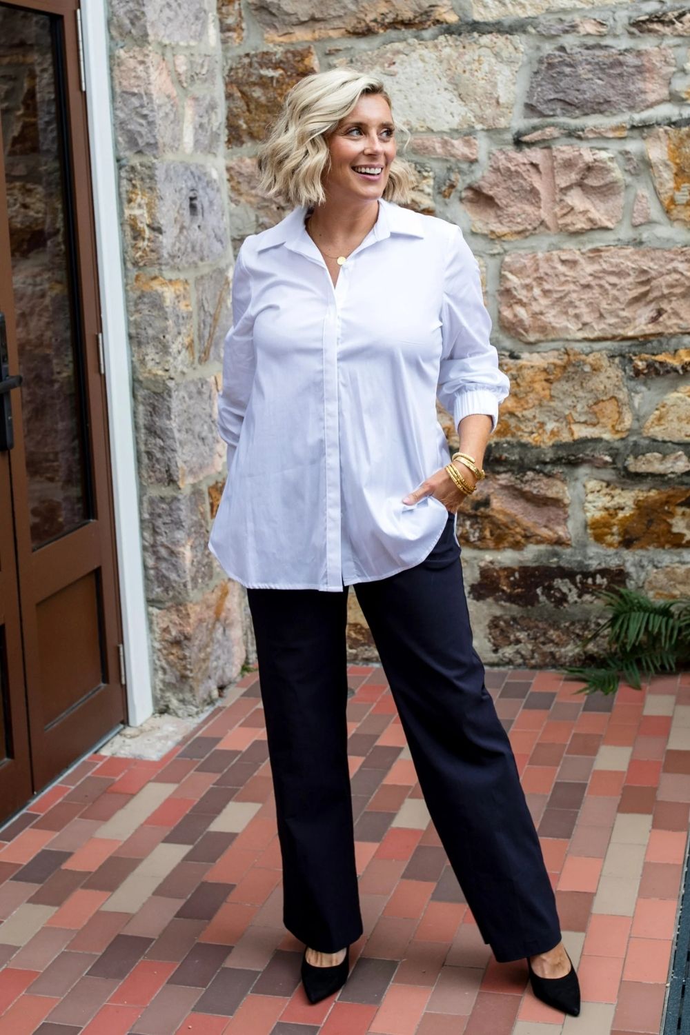 Philosophy Australia - Arrow Full Length Pants | Ink - Pants - Silvermaple Boutique 