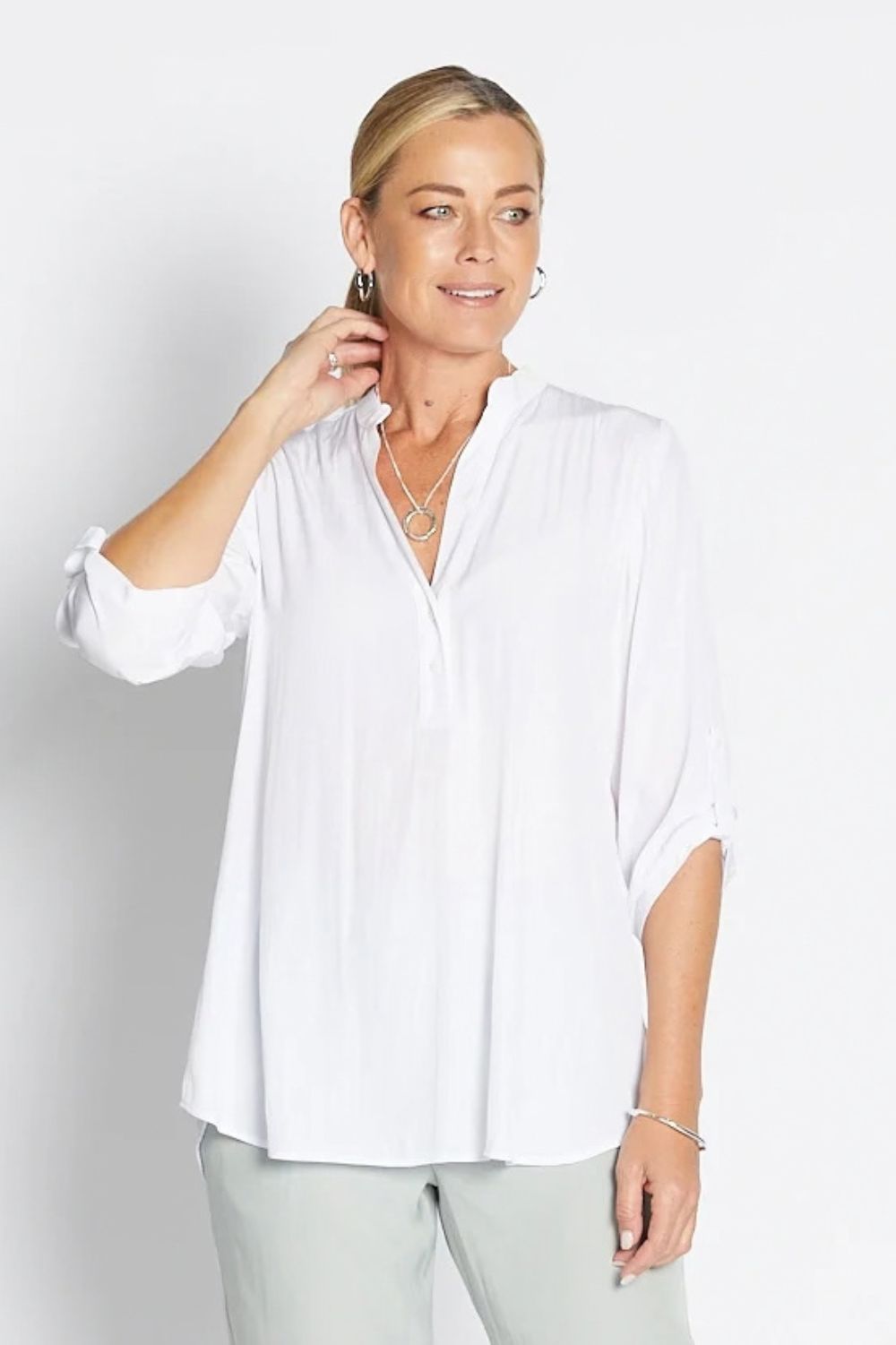 Philosophy Australia - India Lustre Tunic | White - Top - Silvermaple Boutique 