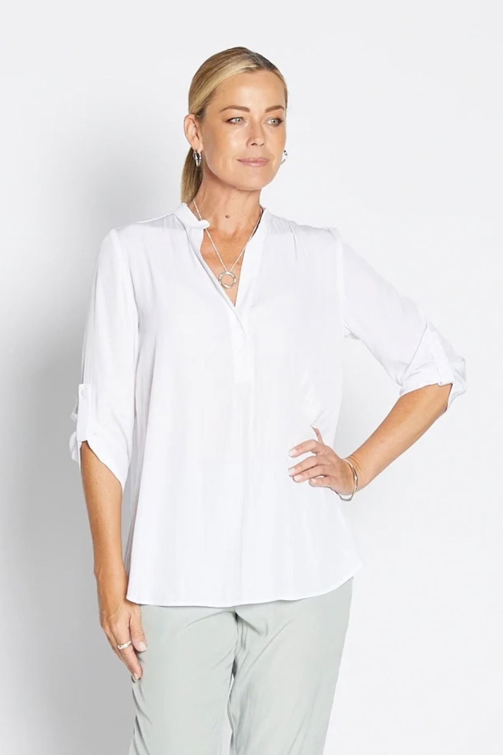 Philosophy Australia - India Lustre Tunic | White - Top - Silvermaple Boutique 