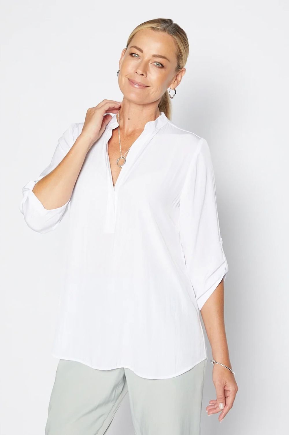 Philosophy Australia - India Lustre Tunic | White - Top - Silvermaple Boutique 