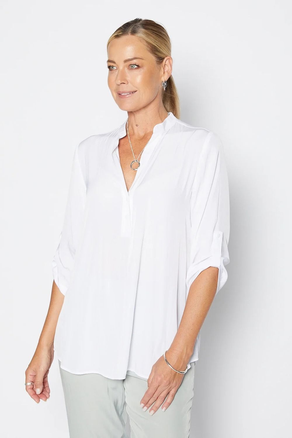 Philosophy Australia - India Lustre Tunic | White - Top - Silvermaple Boutique 