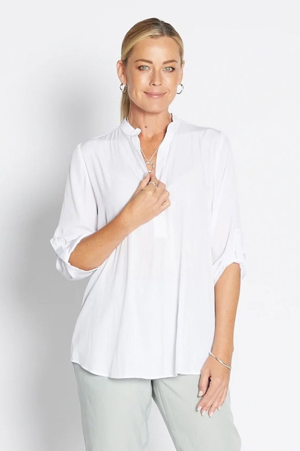 Philosophy Australia - India Lustre Tunic | White - Top - Silvermaple Boutique 