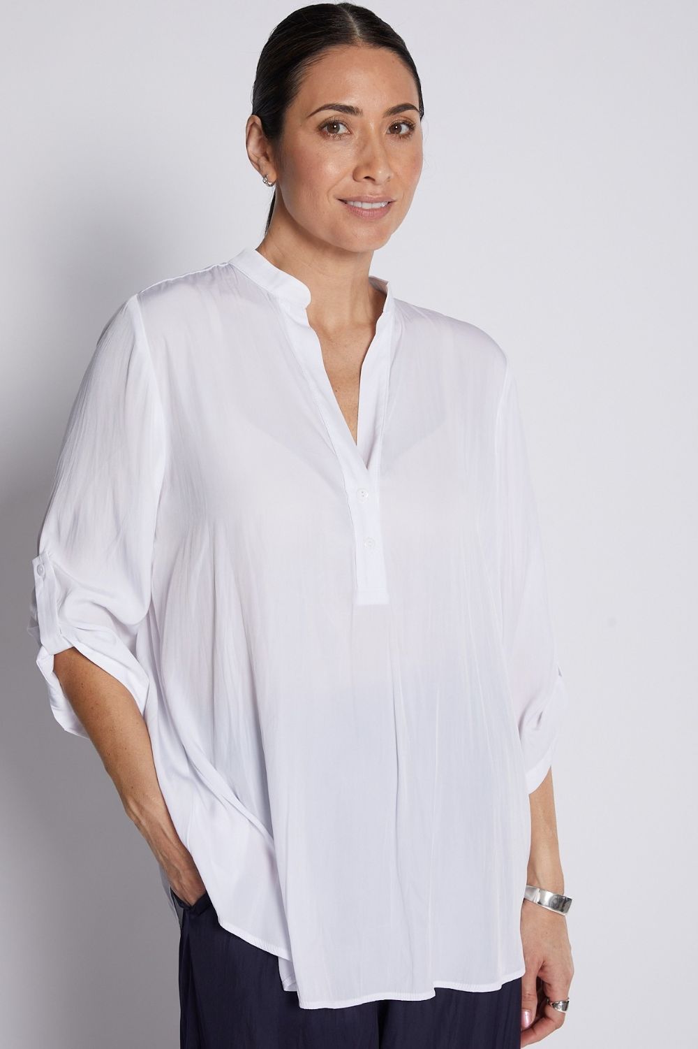 Philosophy Australia - India Lustre Tunic | White - Top - Silvermaple Boutique 