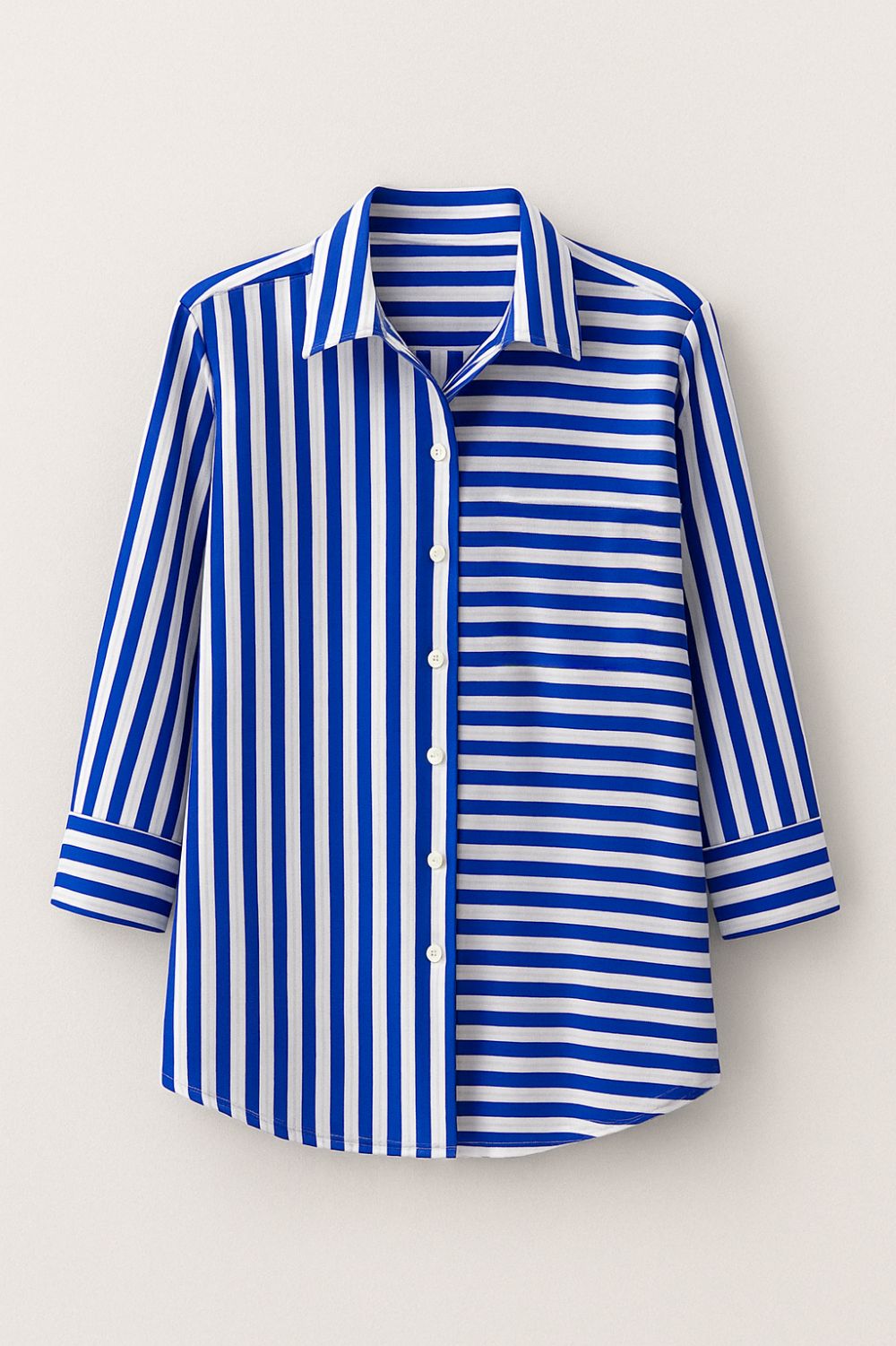 Philosophy Australia - Regina Shirt | Cobalt Wide Stripe - Shirt - Silvermaple Boutique 