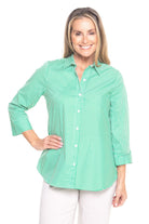 Philosophy Australia - Regina Shirt | Green Skinny Stripe - Shirt - Silvermaple Boutique 