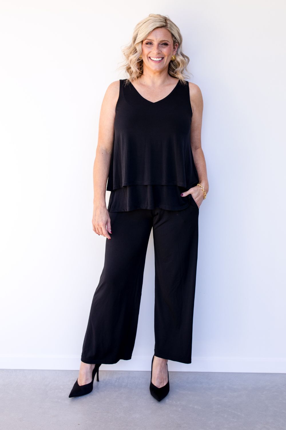 Philosophy Australia - Cecilia Reversible Tank | Black - Singlet - Silvermaple Boutique 