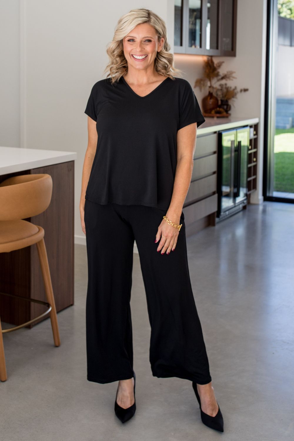 Philosophy Australia - Jackie Wide Leg Pants | Black - Pants - Silvermaple Boutique 