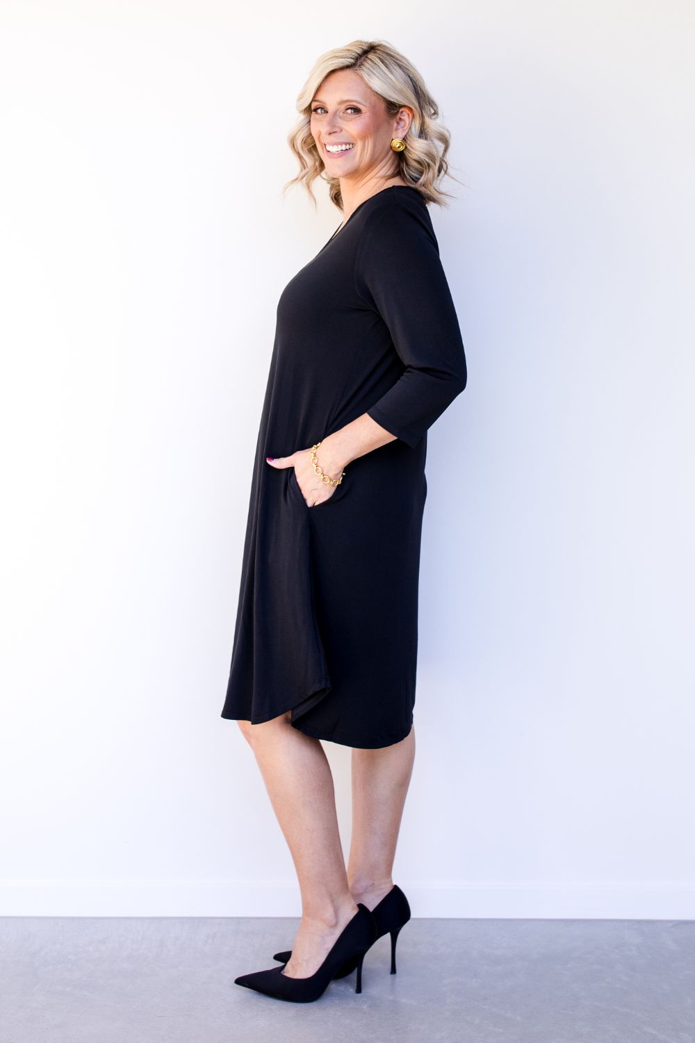 Philosophy Australia - Kayla Bounce Dress | Black - Dress - Silvermaple Boutique 