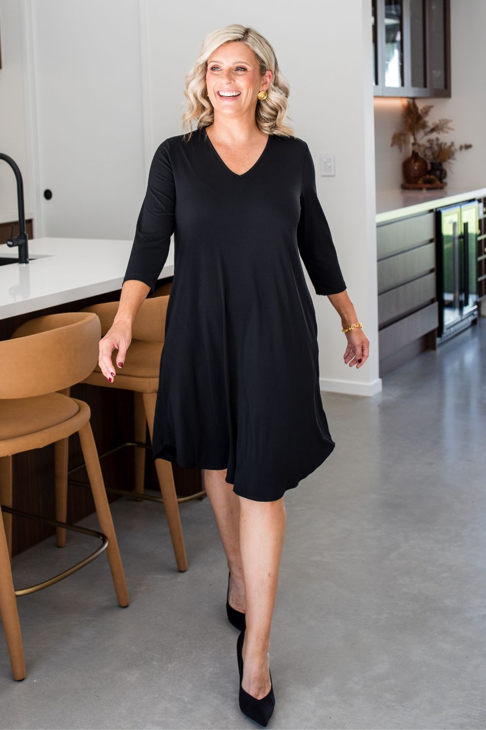 Philosophy Australia - Kayla Bounce Dress | Black - Dress - Silvermaple Boutique 