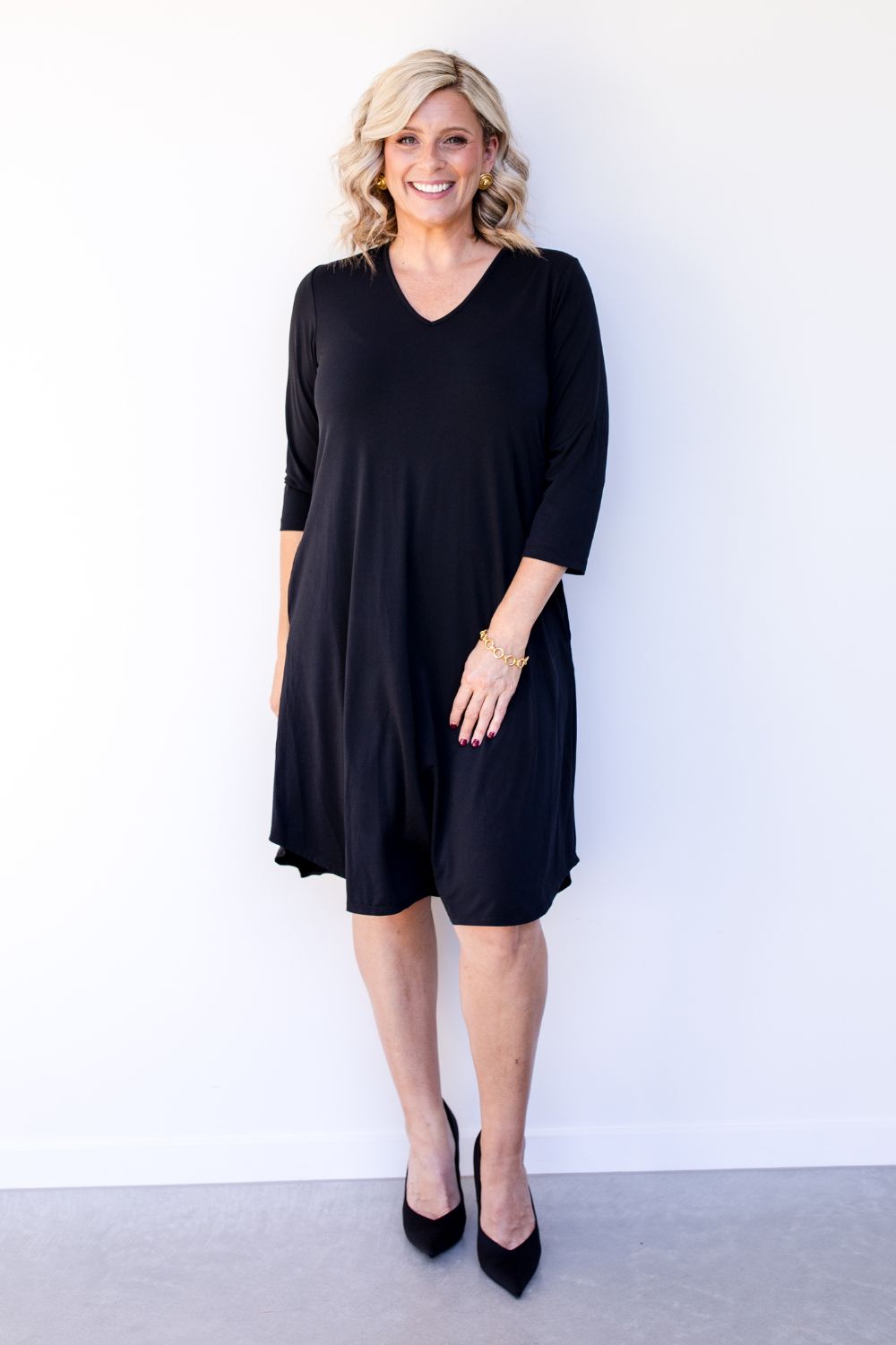 Philosophy Australia - Kayla Bounce Dress | Black - Dress - Silvermaple Boutique 