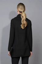 Picadilly - Picadilly Animal Jacquard Tunic | Sand/Black - Top - Silvermaple Boutique 