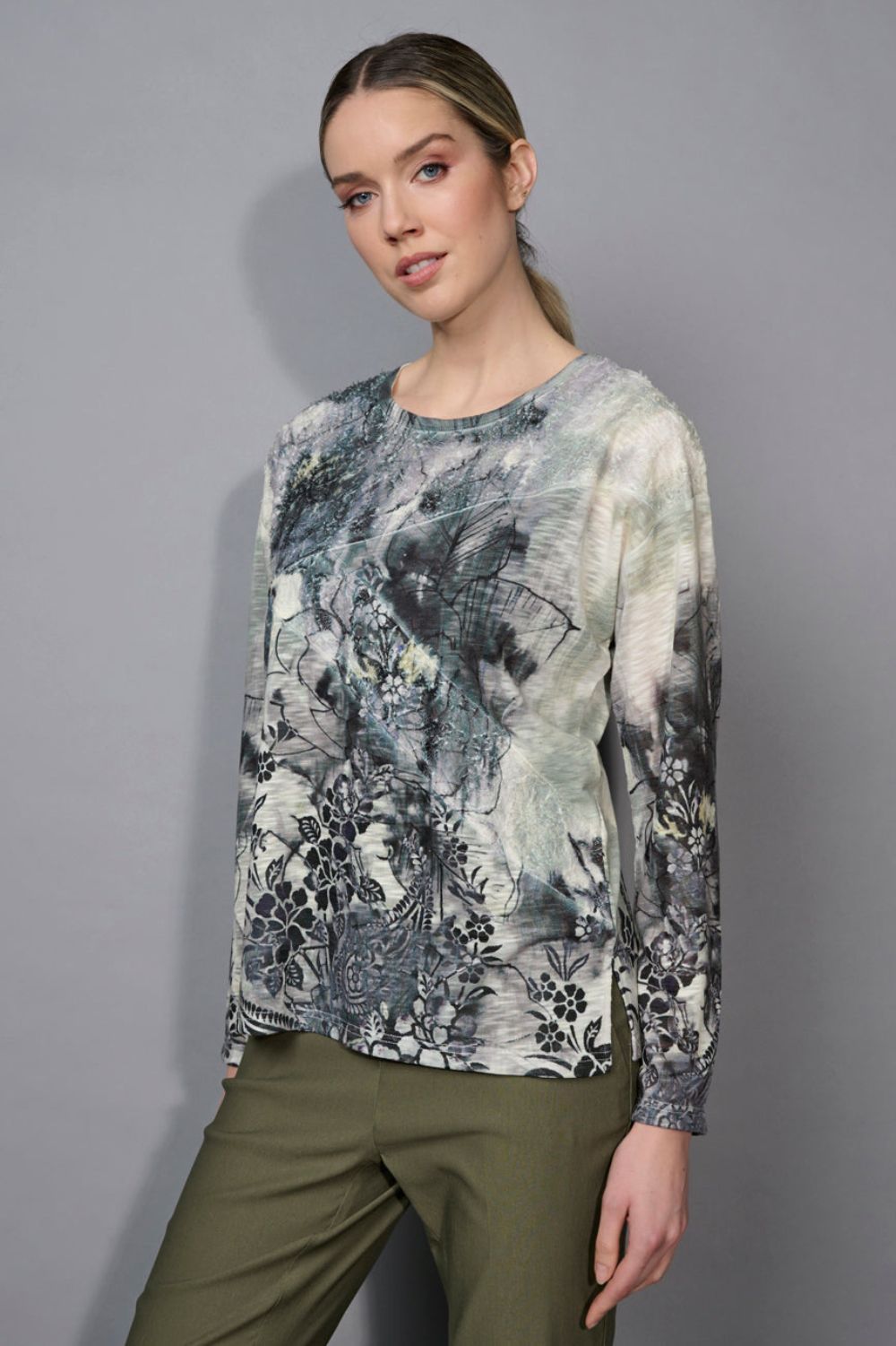 Picadilly - Picadilly Printed Top | Capers Multi - Top - Silvermaple Boutique 