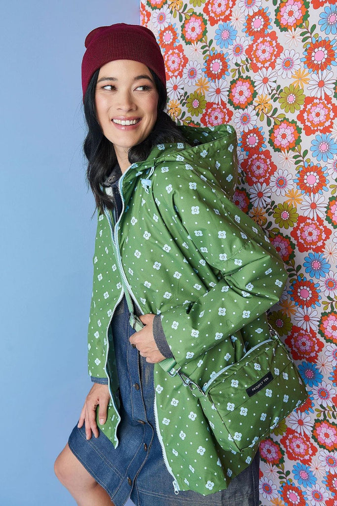Project Ten Raincoat In Crossbody Bag | Spotted Floral_Silvermaple Boutique