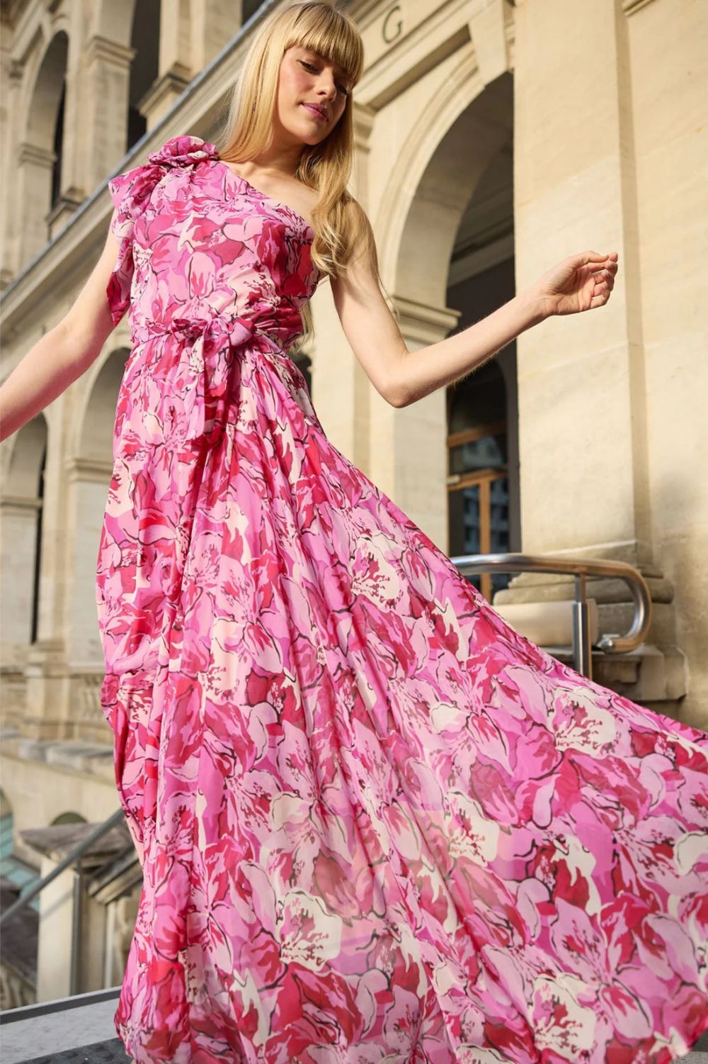 Sacha Drake - High Stakes Maxi Dress | Raspberry Mauve Floral - Dress - Silvermaple Boutique 