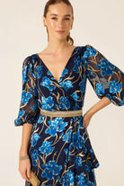 Sacha Drake - Linnee Wrap Midi Dress | Blue Iris - Dress - Silvermaple Boutique 