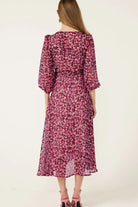 Sacha Drake - Zora Wrap Dress | Pink Feather - Dress - Silvermaple Boutique 