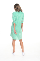 Philosophy Australia - Sierra Shirt Dress | Green Skinny Stripe - Dress - Silvermaple Boutique 