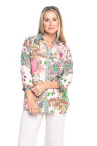 Silvermaple Collection - Claire Shirt | Rosette Rhapsody - Shirt - Silvermaple Boutique 