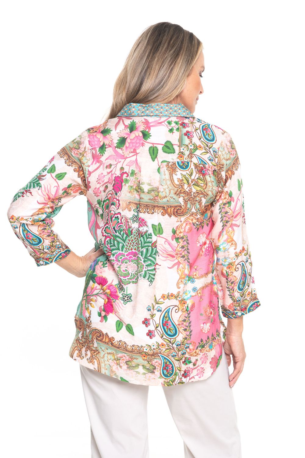 Silvermaple Collection - Claire Shirt | Rosette Rhapsody - Shirt - Silvermaple Boutique 