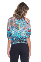 Silvermaple Collection - Diaz Bomber Jacket | Cobalt Mosaic - Jacket - Silvermaple Boutique 
