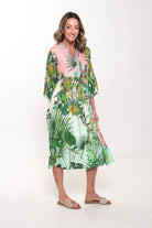 Silvermaple Collection - Erin V-Neck Dress | Jungle Paradise - Dress - Silvermaple Boutique 