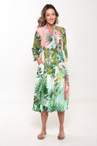 Silvermaple Collection - Erin V-Neck Dress | Jungle Paradise - Dress - Silvermaple Boutique 