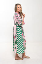 Silvermaple Collection - Erin V-Neck Dress | Palm Court - Dress - Silvermaple Boutique 